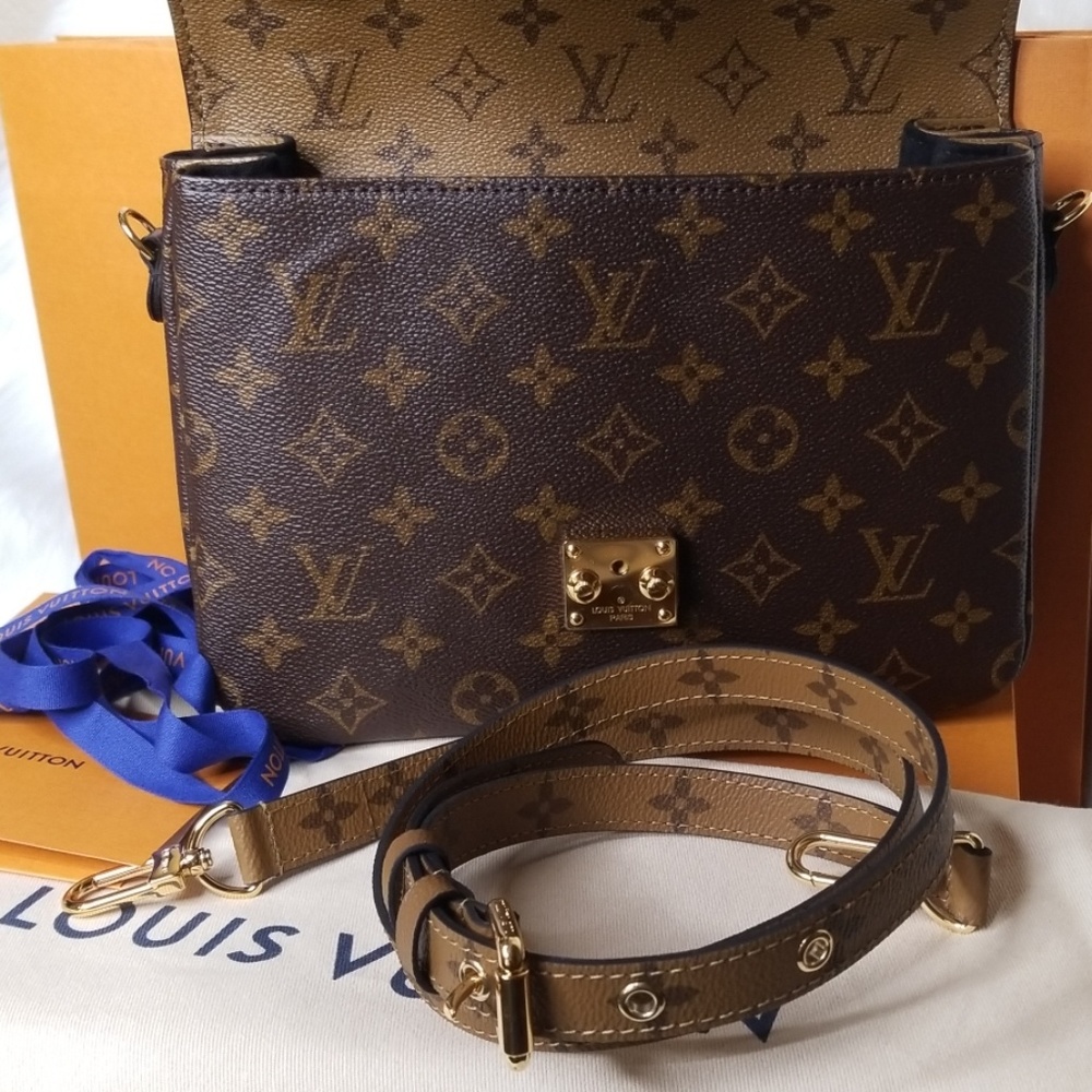 BNEW LOUIS VUITTON POCHETTE METIS MONOGRAM REVERSE - Picture 6 of 8
